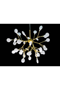 Современная люстра лофт ветка с матовыми плафонами на 36 лампочек 66009-36